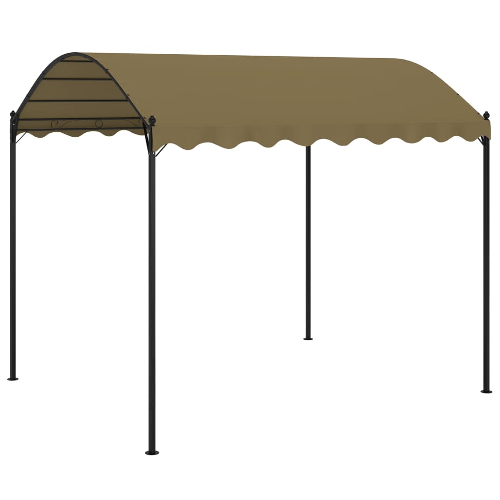 Gazebo 13.1'x9.8'x8.5' Taupe 0.6 oz/ft²