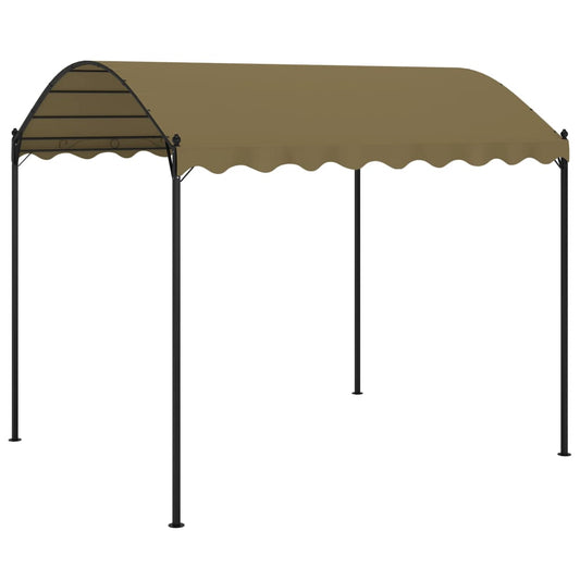 Gazebo 13.1'x9.8'x8.5' Taupe 0.6 oz/ft²