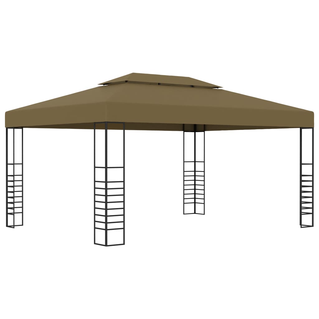 Gazebo 9.8'x13.1' Taupe 0.6 oz/ft²