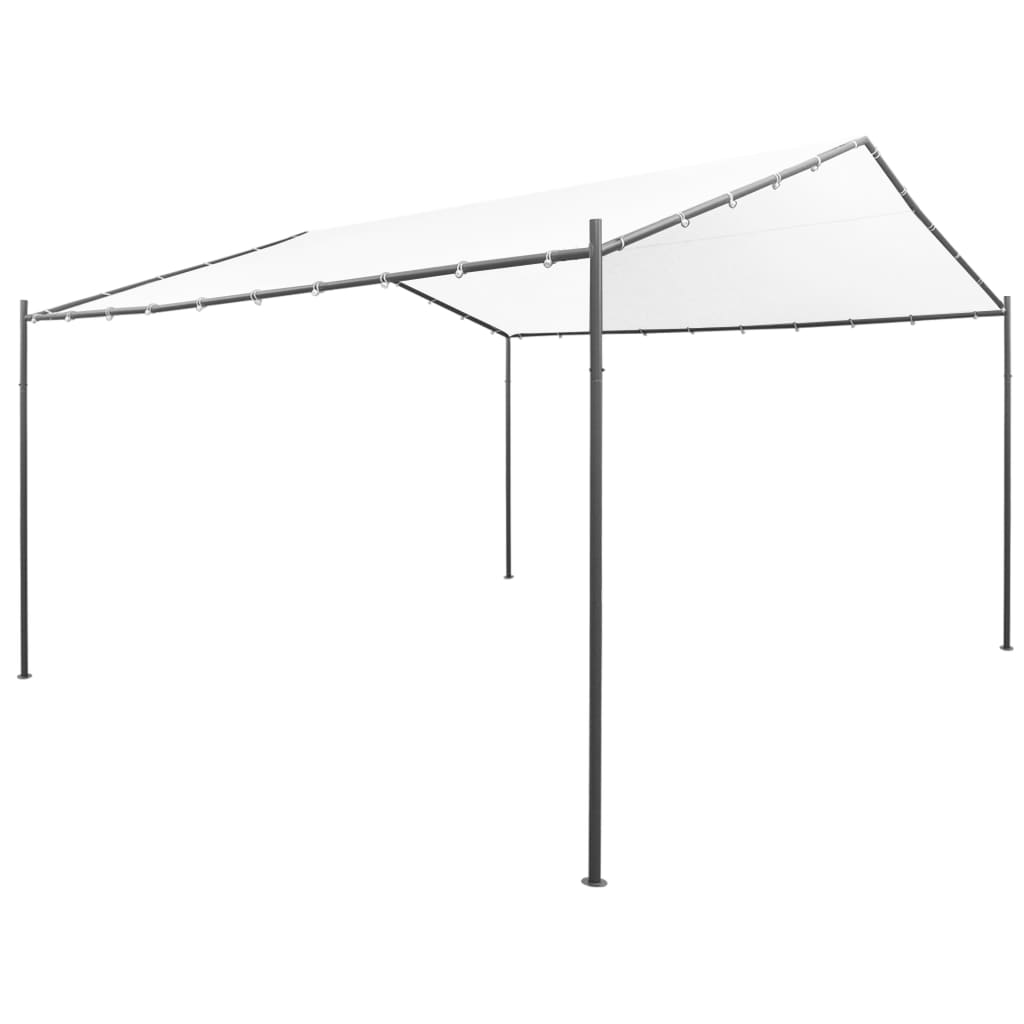 Garden Gazebo 157.5"x157.5"x102.4" White 0.6 oz/ft²