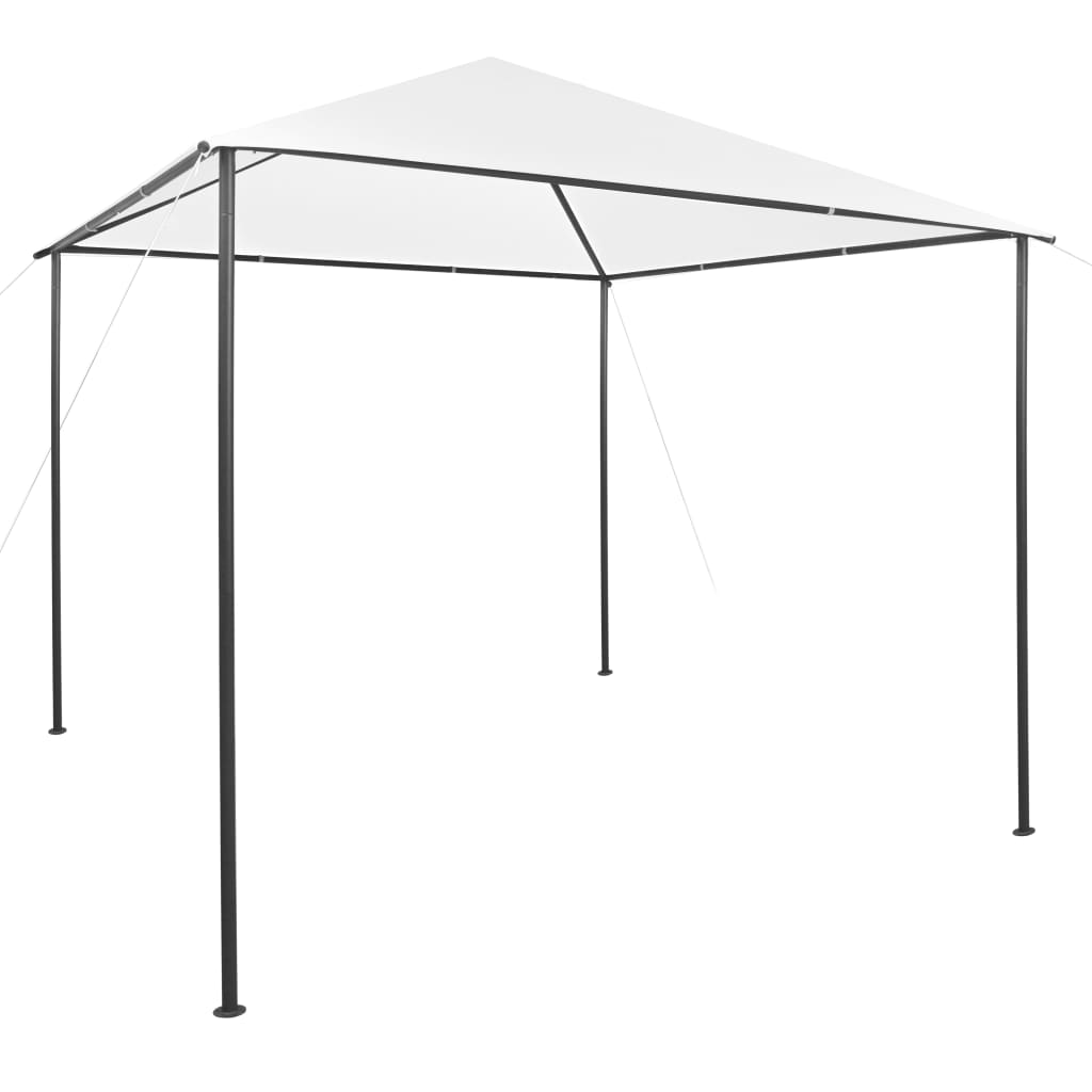 Gazebo 9.8'x9.8'x9.5' White 0.6 oz/ft²