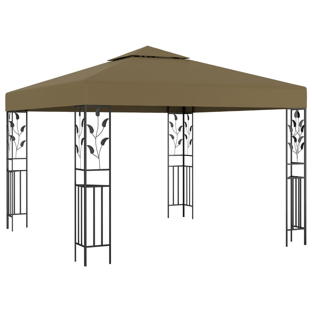 Gazebo 9.8'x9.8' Taupe 0.6 oz/ft²