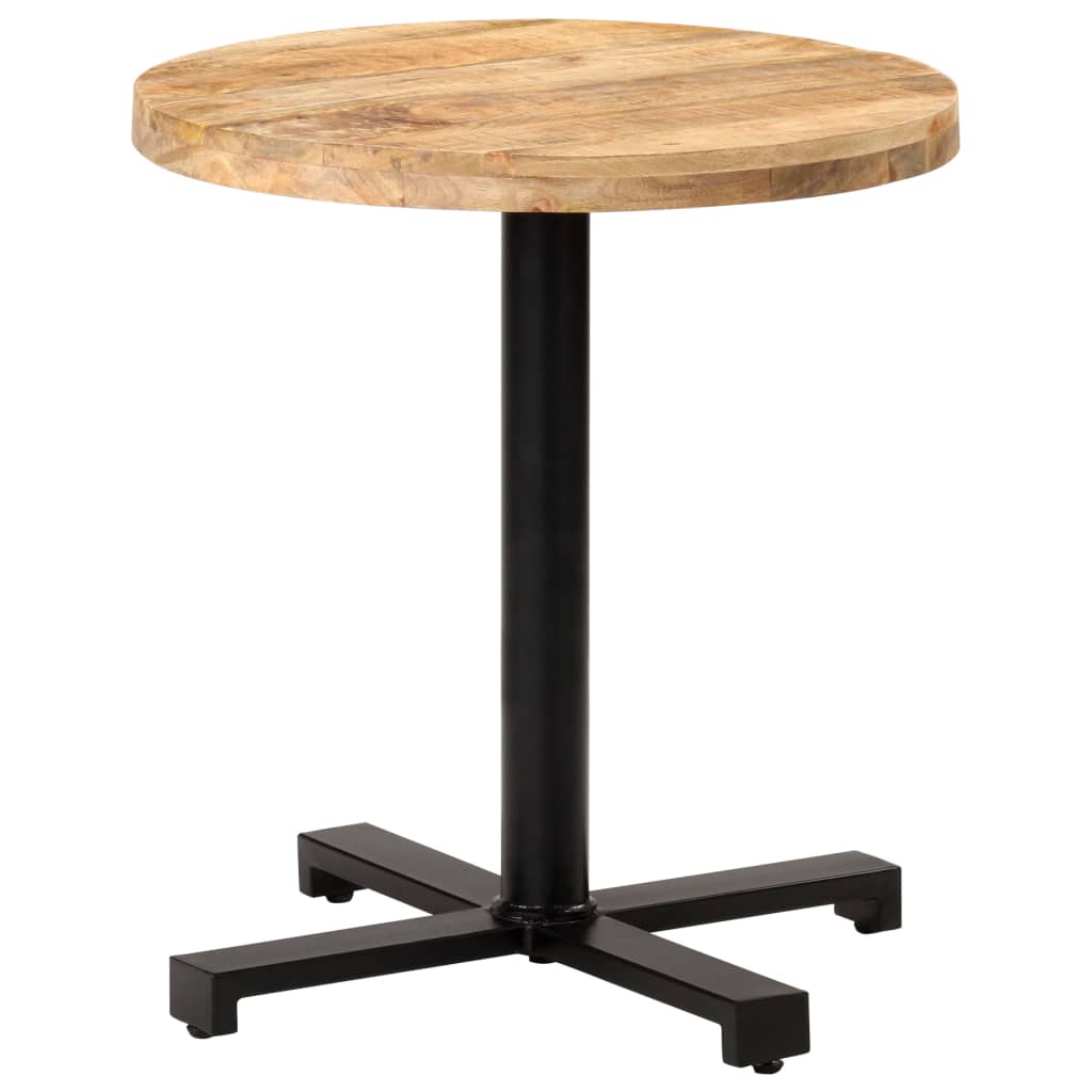 Bistro Table Round Ø27.6"x29.5" Rough Mango Wood