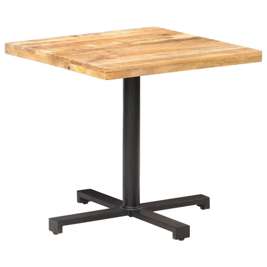 Bistro Table Square 31.5"x31.5"x29.5" Rough Mango Wood