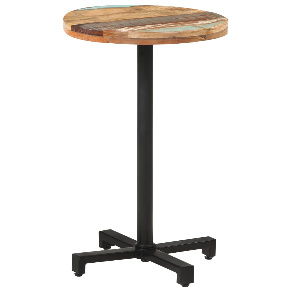 Bistro Table Round Ø19.7"x29.5" Solid Reclaimed Wood