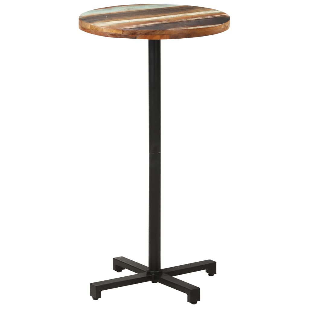 Bistro Table Round Ø23.6"x43.3" Solid Reclaimed Wood