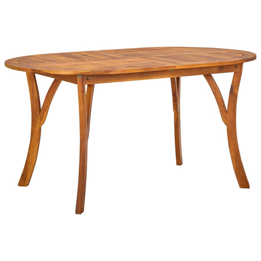 Patio Table 59.1"x35.4"x29.5" Solid Acacia Wood