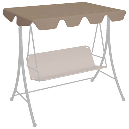 Replacement Canopy for Garden Swing Taupe 74"/66.1"x43.3"/57.1"