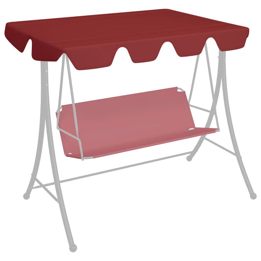 Replacement Canopy for Garden Swing Wine Red 59.1"/51.2"x27.6"/41.3"