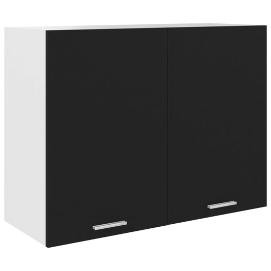 Hanging Cabinet Black 31.5"x12.2"x23.6" Engineered Wood