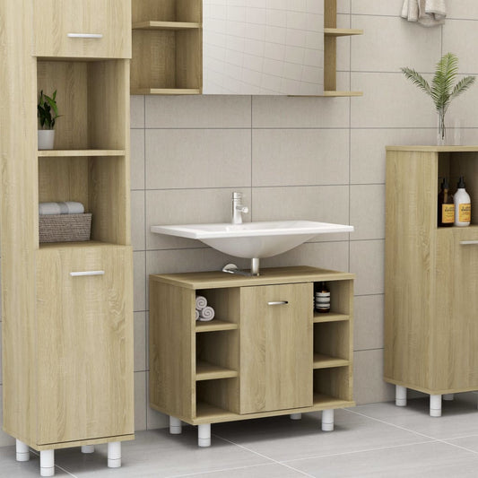 Bathroom Cabinet Sonoma Oak 23.6"x12.6"x21.1" Engineered Wood