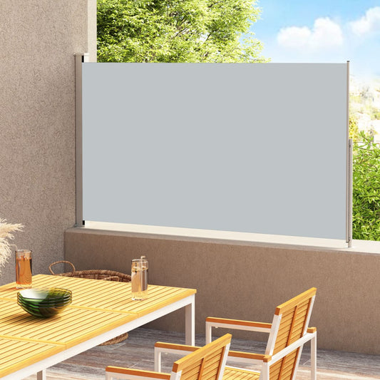 Patio Retractable Side Awning 70.9"x118.1" Gray