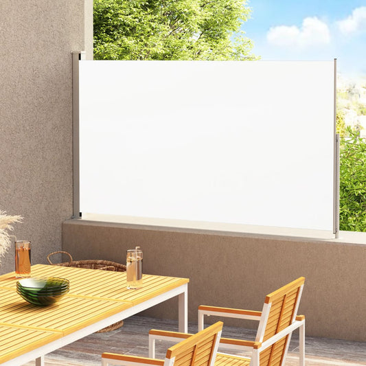 Patio Retractable Side Awning 78.7"x118.1" Cream