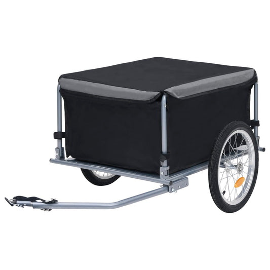 Bike Cargo Trailer Black and Gray 143.3 lb