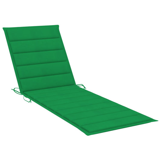 Sun Lounger Cushion Green 78.7"x23.6"x1.2" Fabric