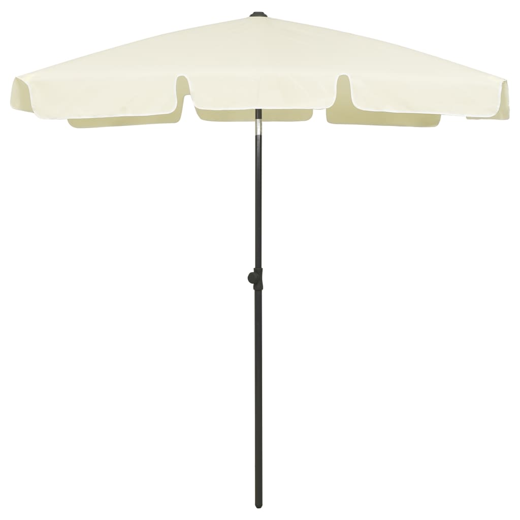 Beach Umbrella Sand Yellow 70.9"x47.2"