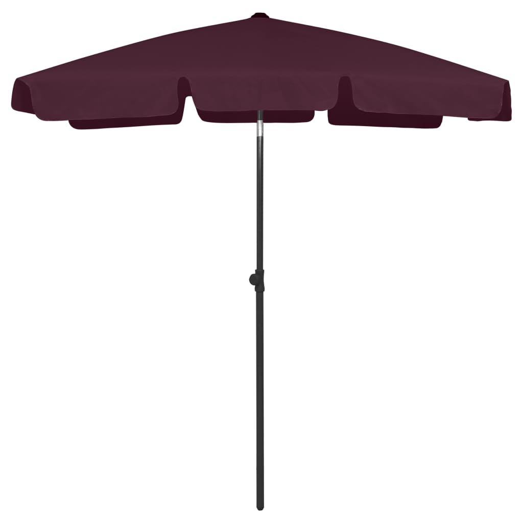 Beach Umbrella Bordeaux Red 70.9"x47.2"