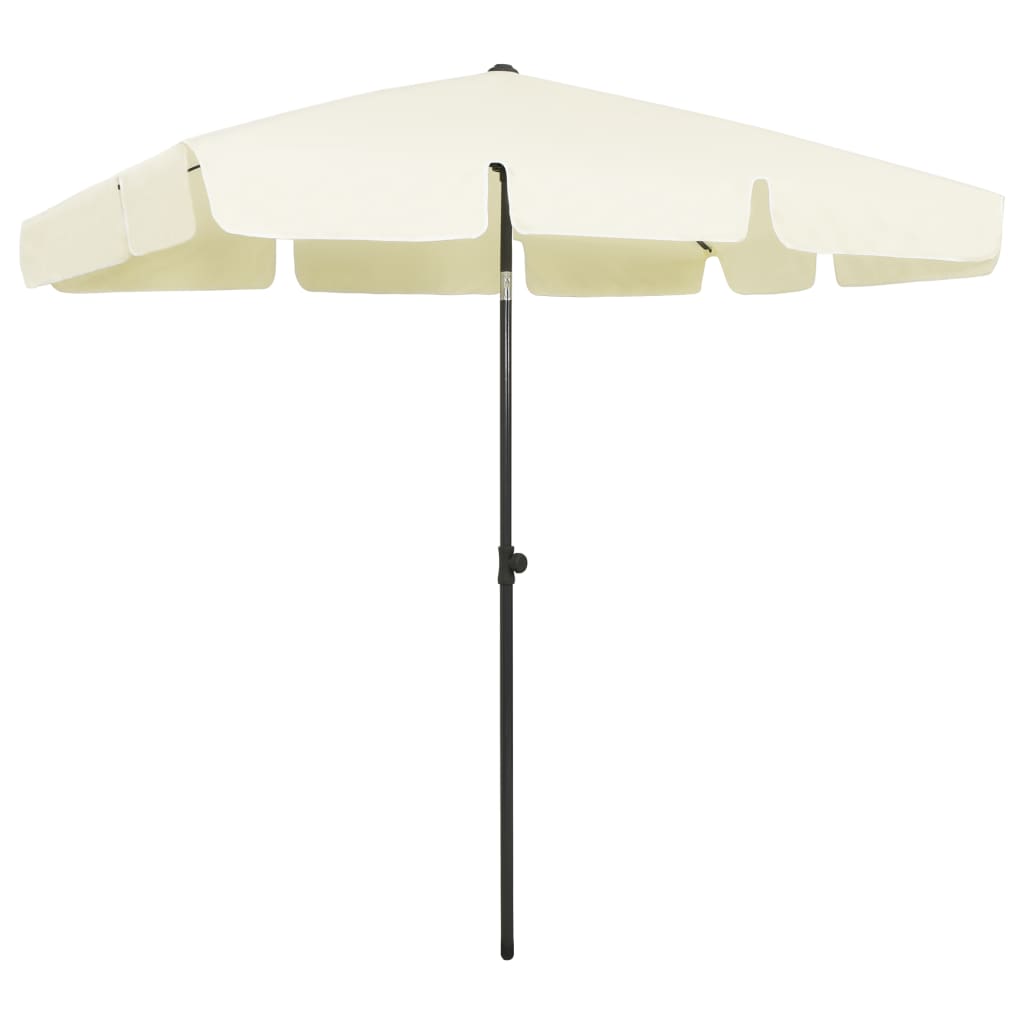 Beach Umbrella Sand Yellow 78.7"x49.2"