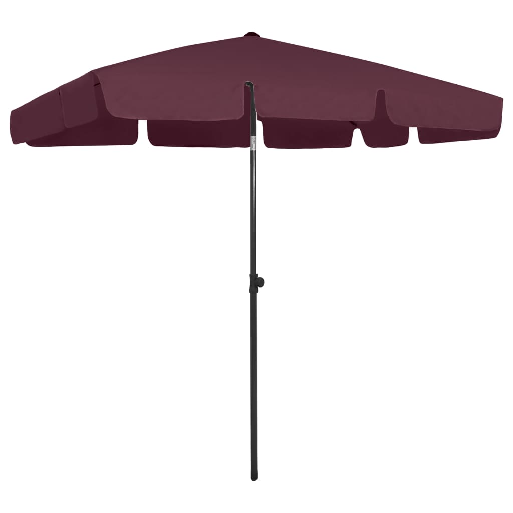 Beach Umbrella Bordeaux Red 78.7"x49.2"