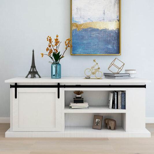 Mini Sliding Barn Door Kit Carbon Steel 78.7"