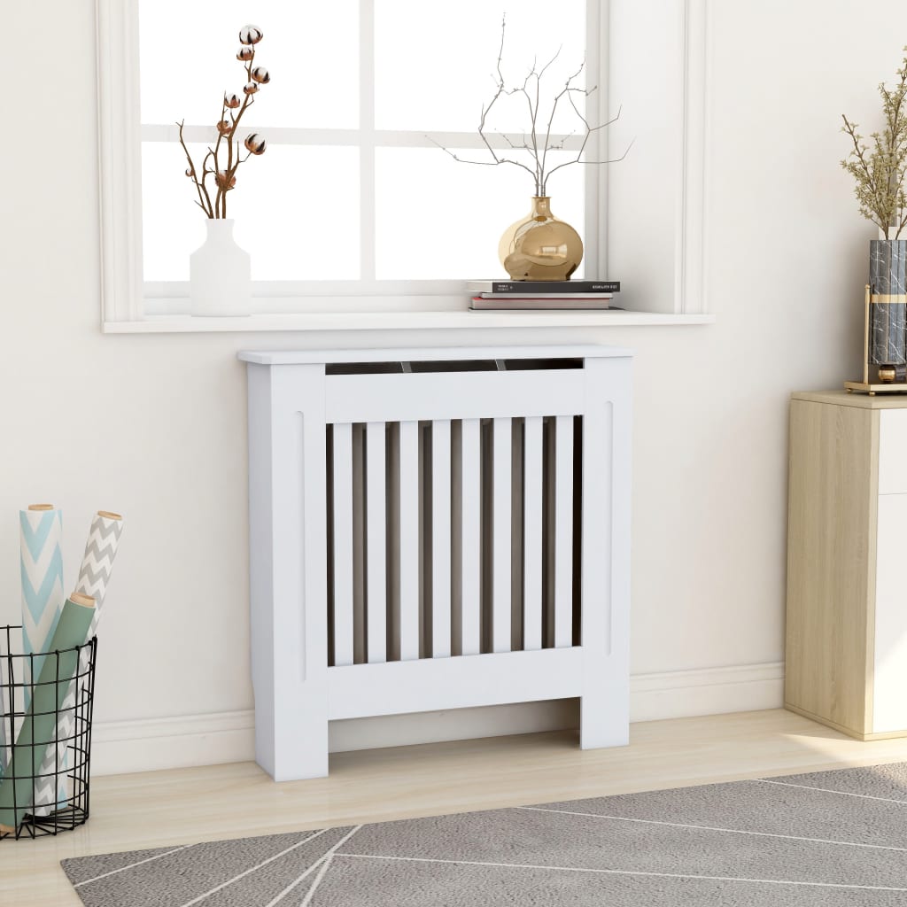 MDF Radiator Cover White 30.7"