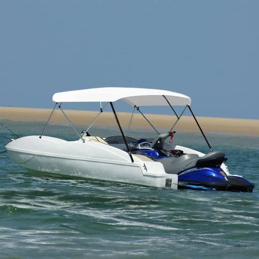 4 Bow Bimini Top White 95.7"x(90.6"-96.1")x53.9"