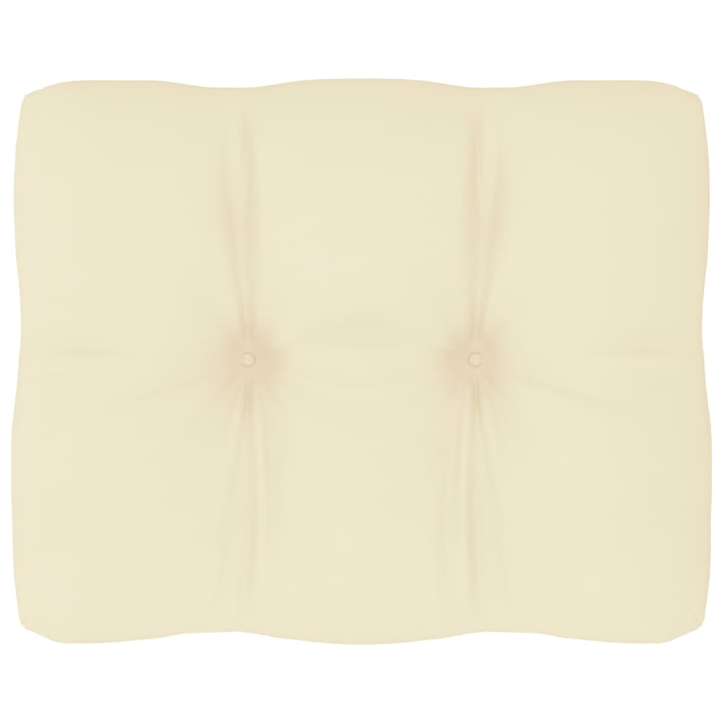 Pallet Sofa Cushion Cream 19.7"x15.7"x3.9"