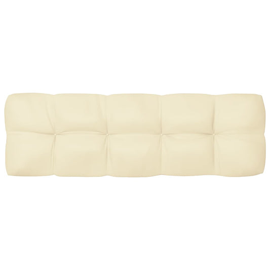 Pallet Sofa Cushion Cream 47.2"x15.7"x3.9"