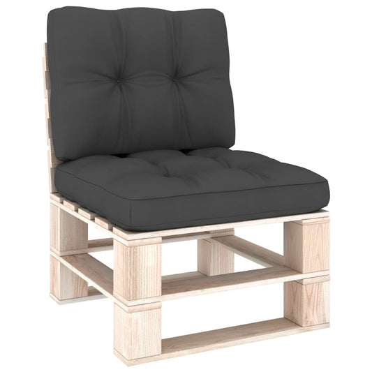Pallet Sofa Cushions 2 pcs Anthracite