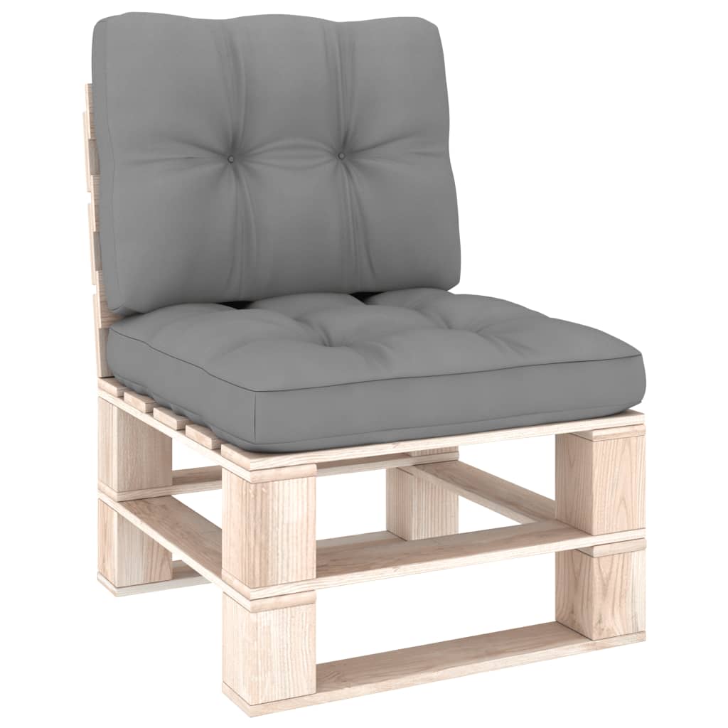 Pallet Sofa Cushions 2 pcs Gray