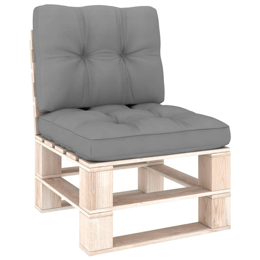 Pallet Sofa Cushions 2 pcs Gray
