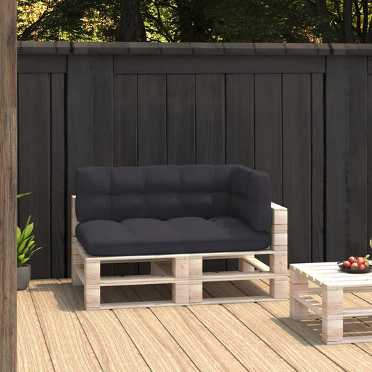 Pallet Sofa Cushions 3 pcs Anthracite