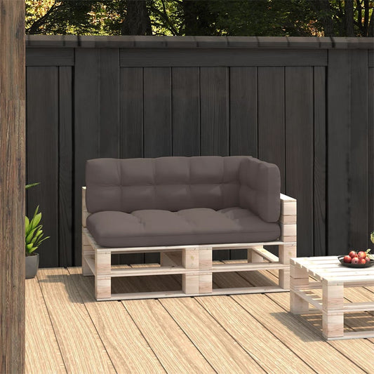 Pallet Sofa Cushions 3 pcs Taupe