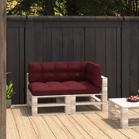Pallet Sofa Cushions 3 pcs Wine Red