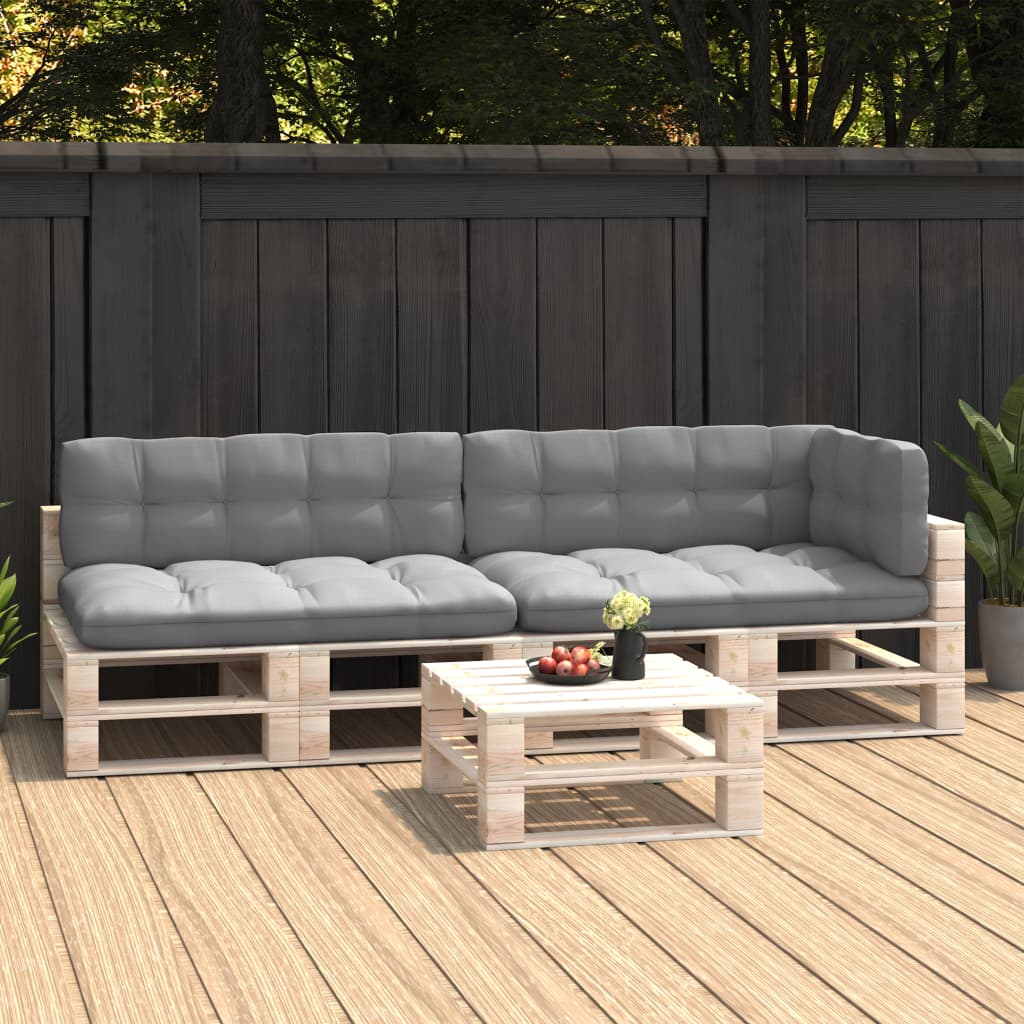 Pallet Sofa Cushions 5 pcs Gray