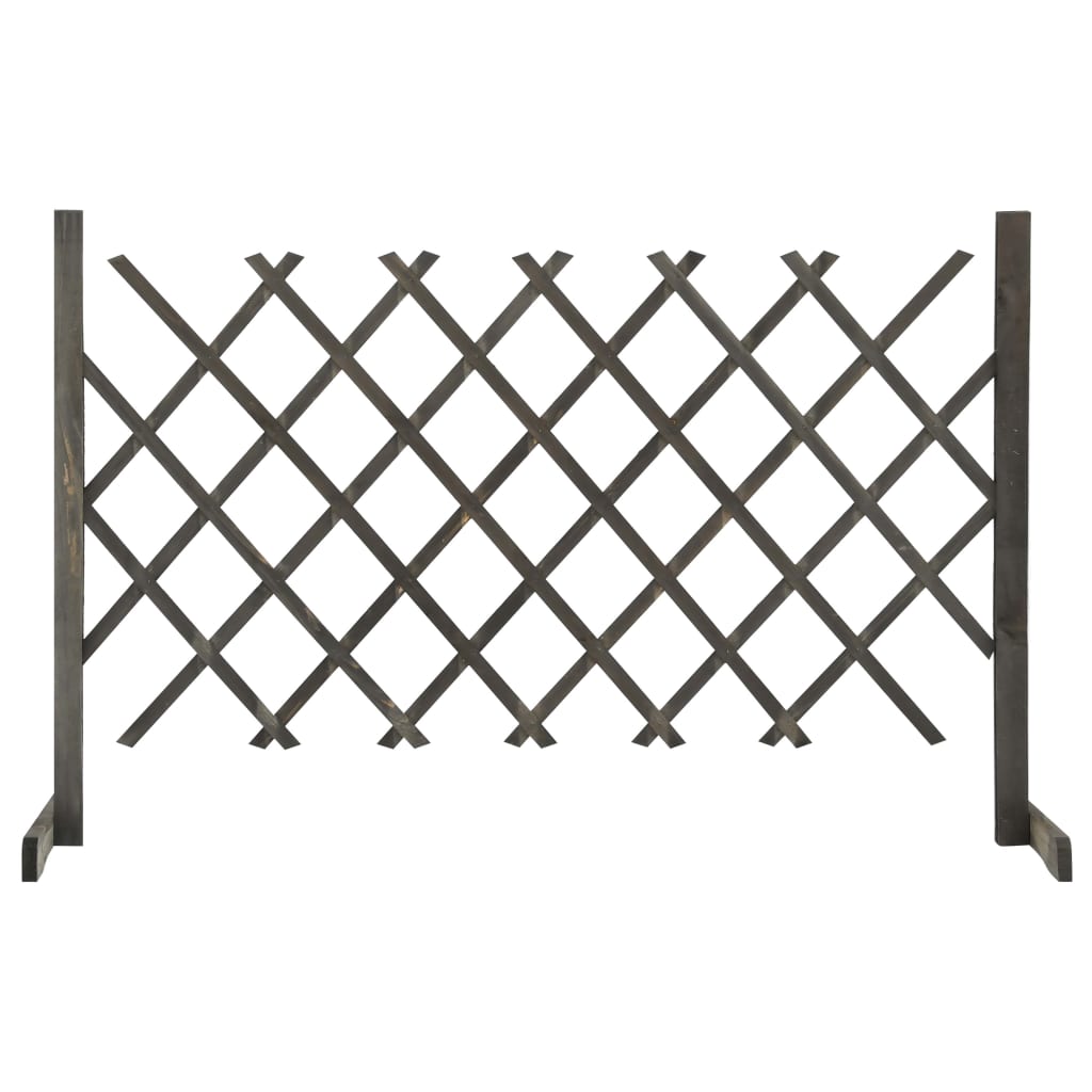Garden Trellis Fence Gray 47.2"x35.4" Solid Firwood