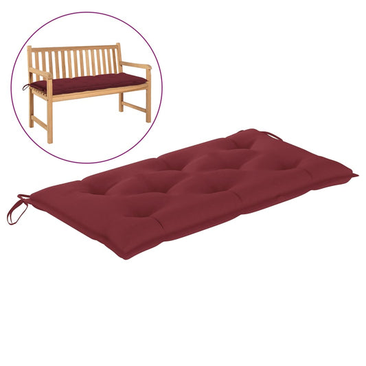 Garden Bench Cushion Wine Red 39.4"x19.7"x 2.8" Fabric