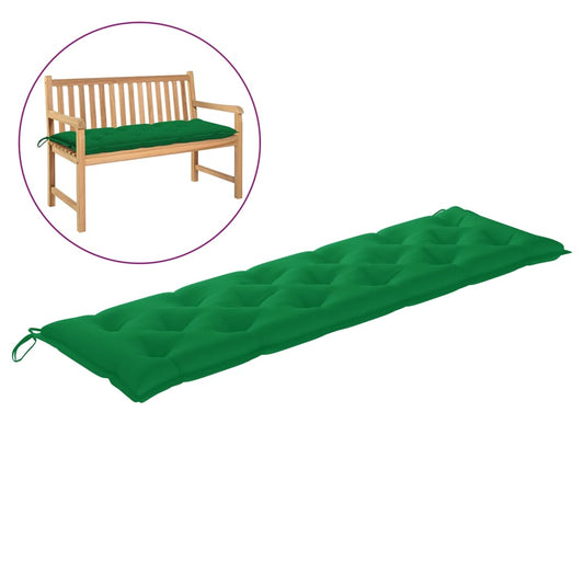 Garden Bench Cushion Green 70.9"x19.7"x2.8" Fabric