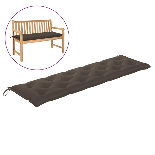 Garden Bench Cushion Taupe 70.9"x19.7"x2.8" Fabric