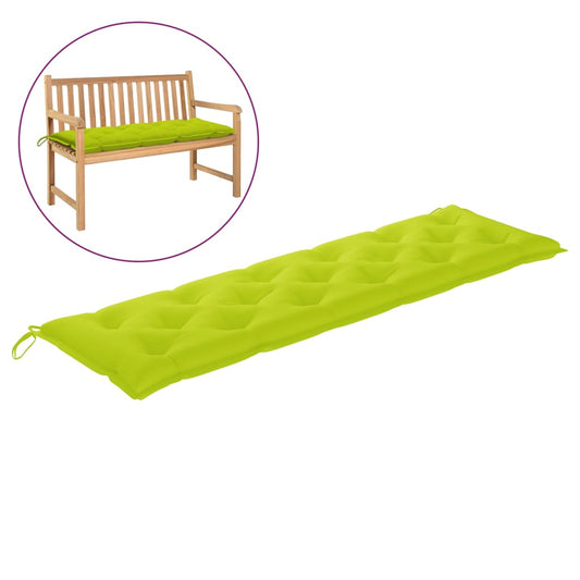 Garden Bench Cushion Bright Green 70.9"x19.7"x2.8" Fabric