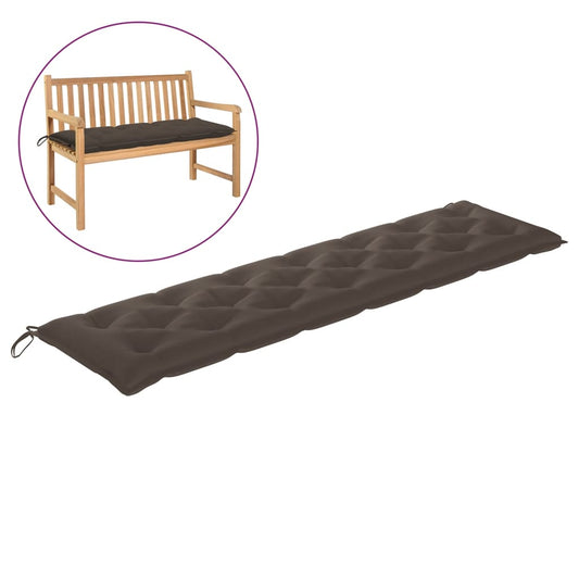 Garden Bench Cushion Taupe 78.7"x19.7"x2.8" Fabric