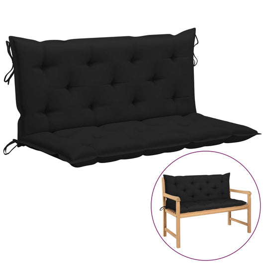 Cushion for Swing Chair Black 47.2" Fabric