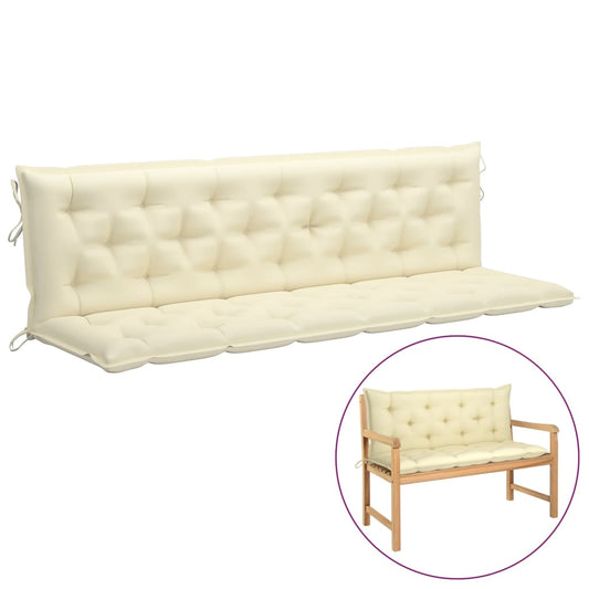 Cushion for Swing Chair Cream White 78.7" Fabric