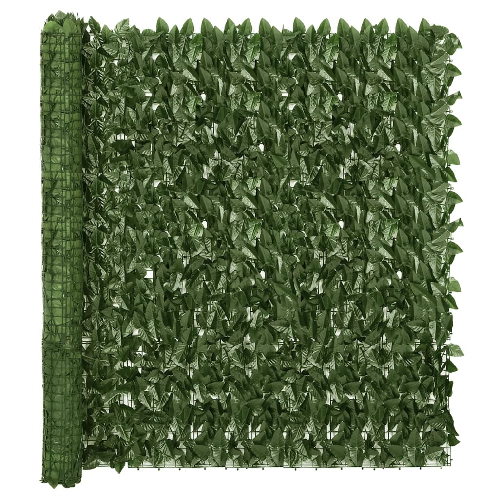 Balcony Screen with Dark Green Leaves 118.1"x59.1"