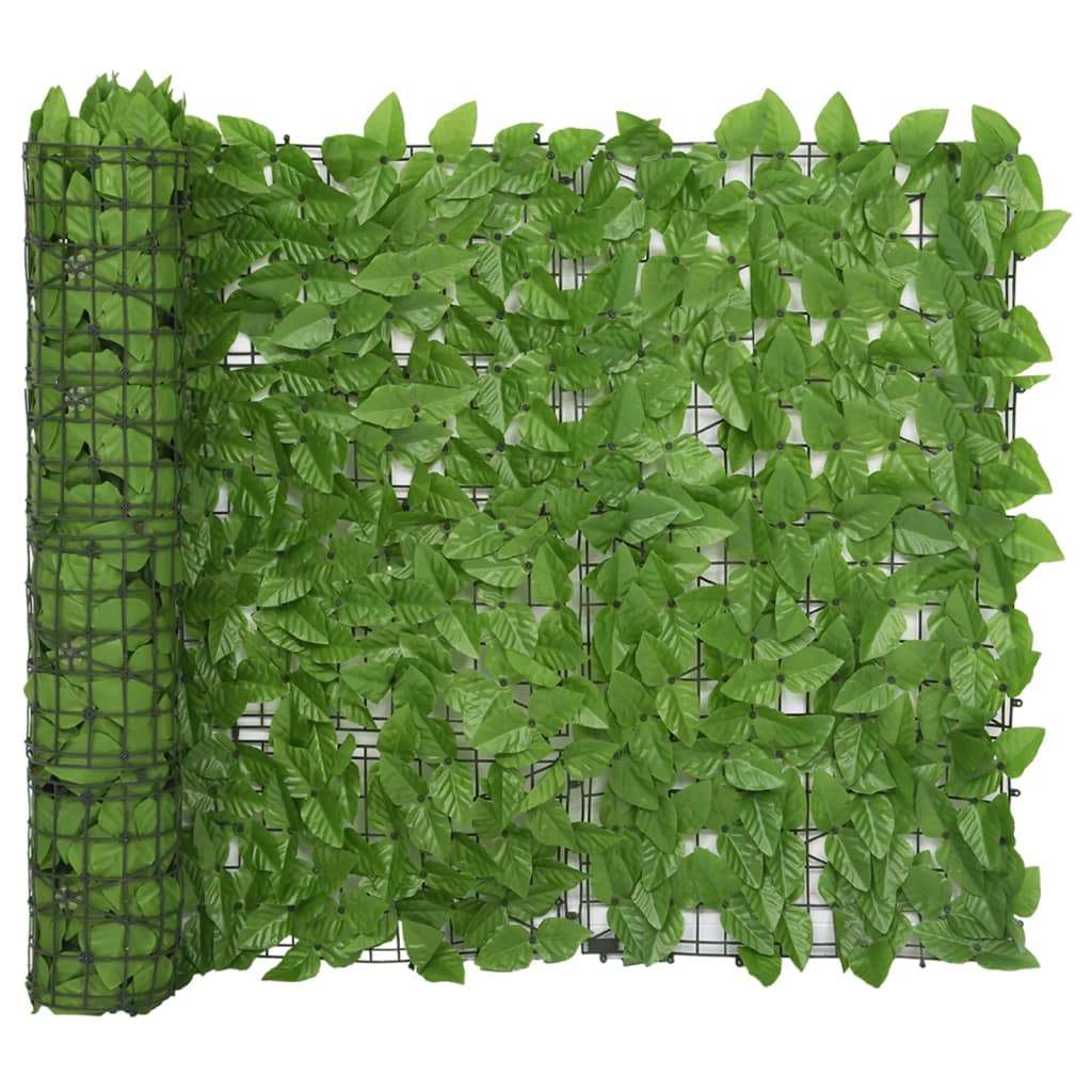 Balcony Screen with Green Leaves 118.1"x39.4"