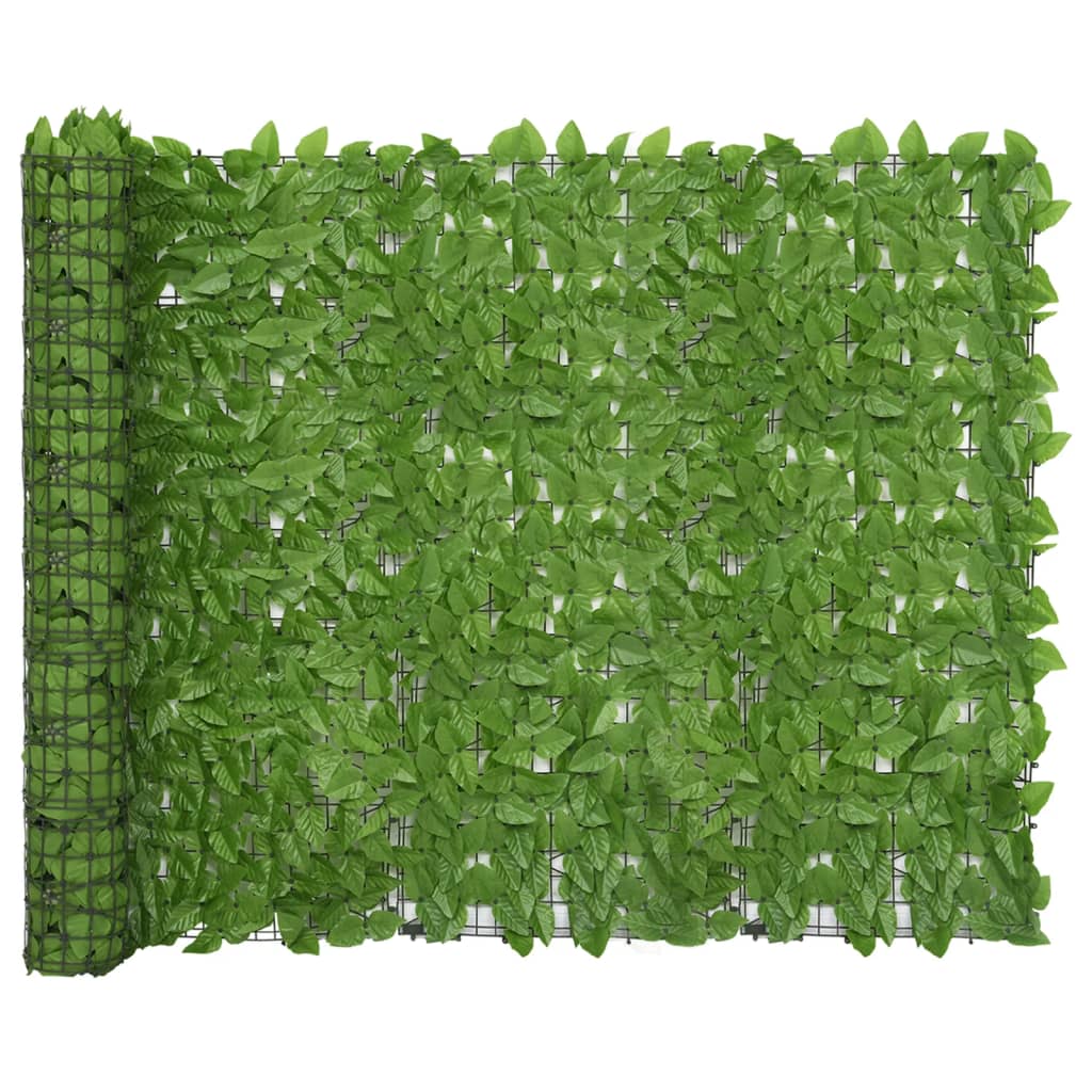 Balcony Screen with Green Leaves 118.1"x59.1"