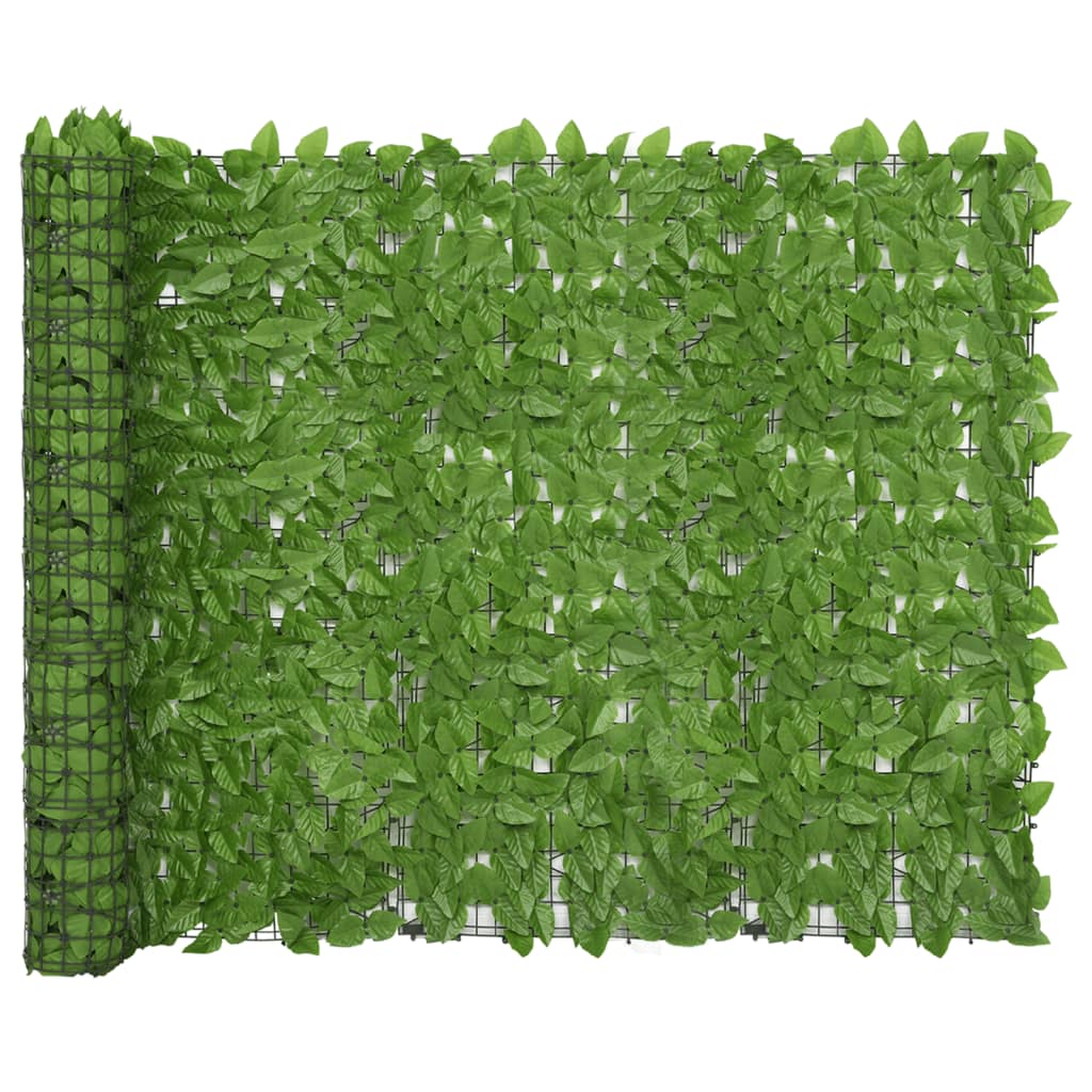 Balcony Screen with Green Leaves 157.5"x59.1"