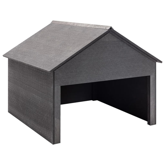Lawn Mower Garage Gray 31.5"x31.5"x27.6" WPC