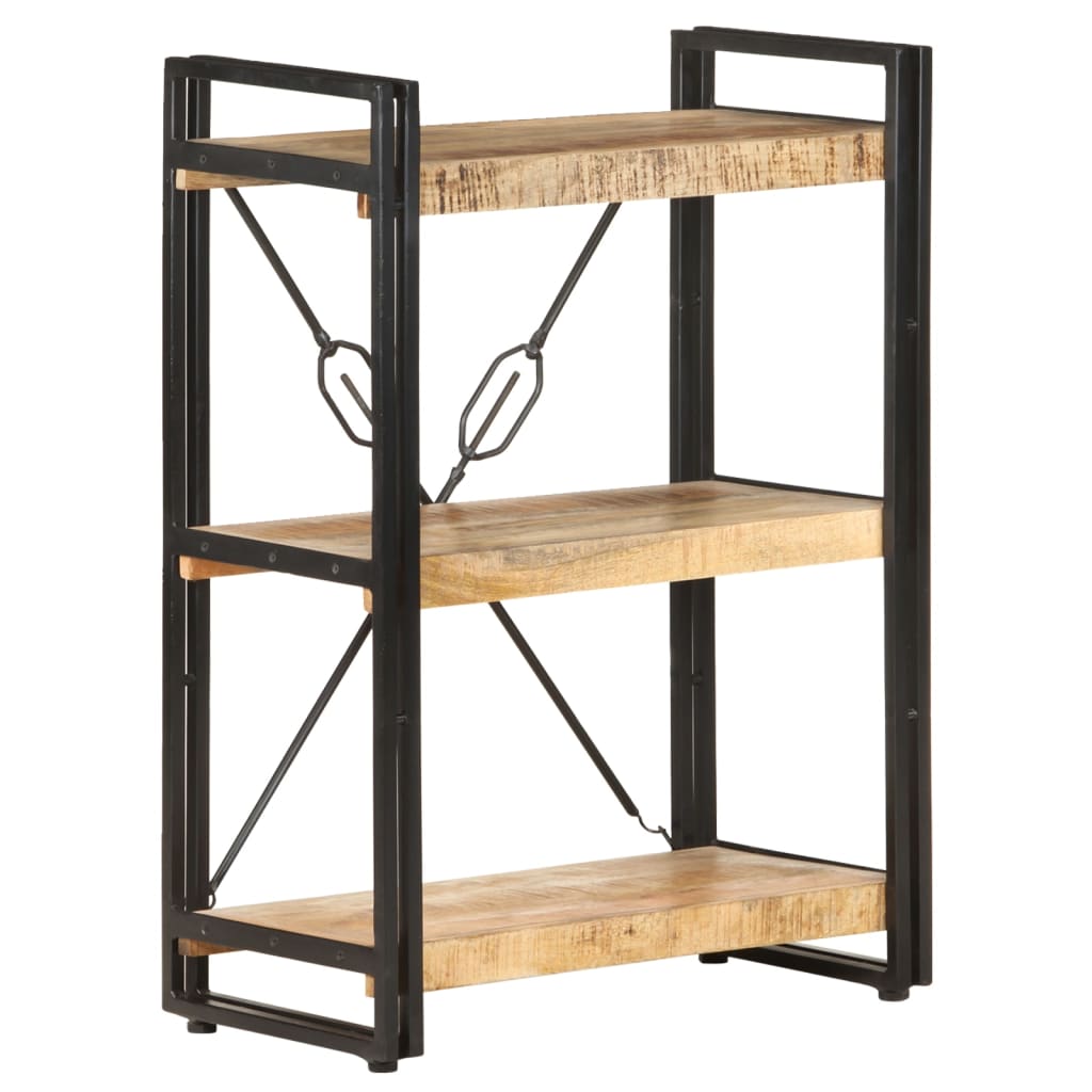 3-Tier Bookcase 23.6"x11.8"x31.5" Solid Mango Wood
