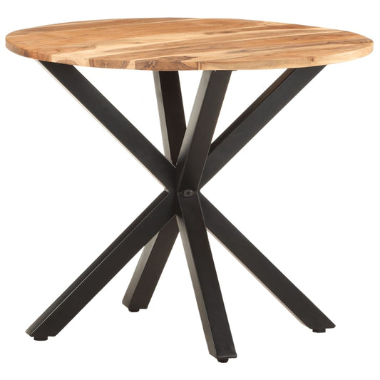 Side Table 26.8"x26.8"x22" Solid Acacia Wood